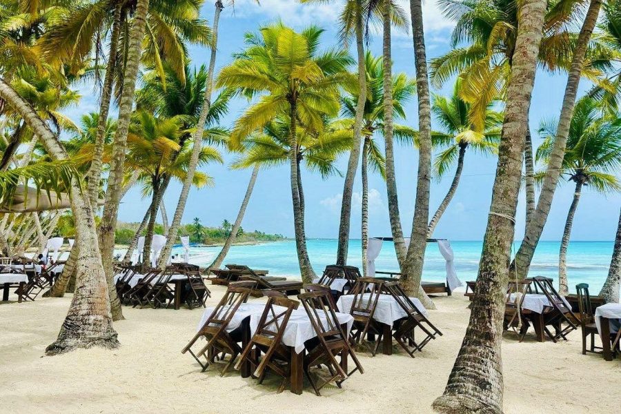 Saona Island Full Day Tour with Buffet Lunch, Paella, & Open Bar