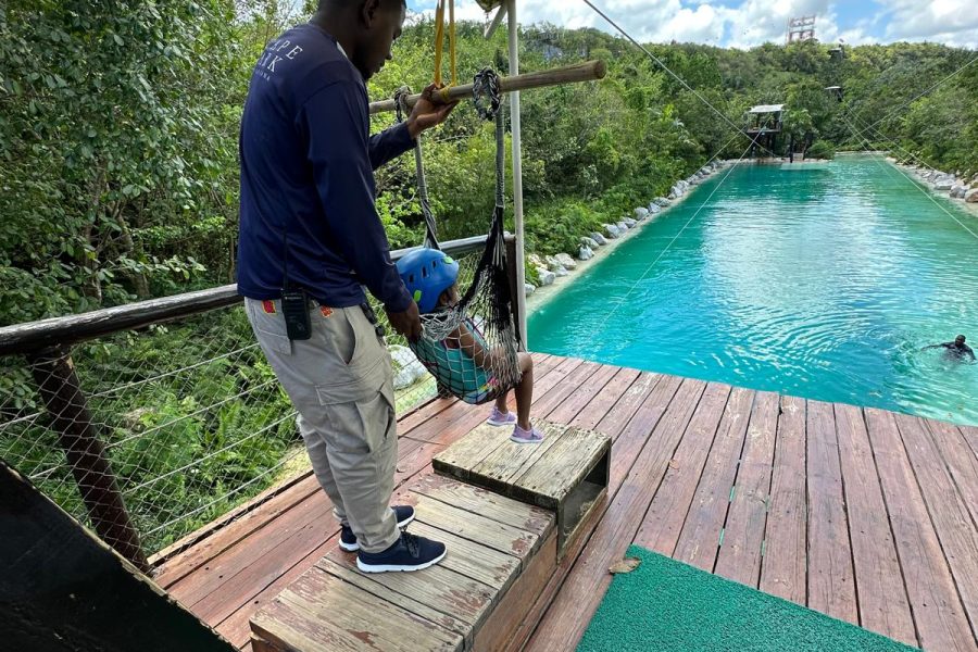 Family Adventure Day: Ziplining, Cenote Swim, Waterfall & Monkeys